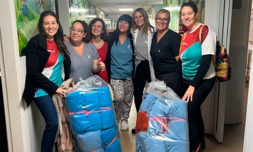 Se donaron frazadas, sábanas y toallas para hospitales de Bahía Blanca, Necochea y Lobería